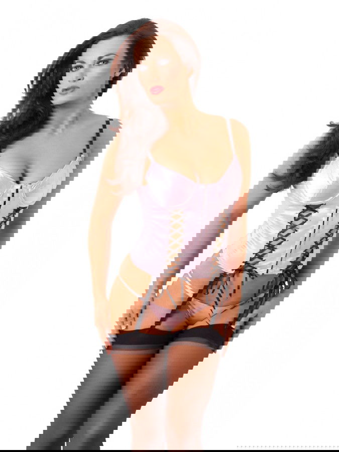 Rimba - Corset, G-String + kousen