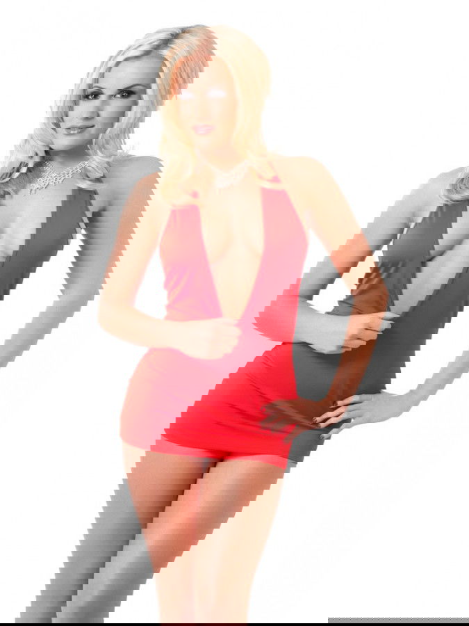 Rimba - Mini jurkje in rood