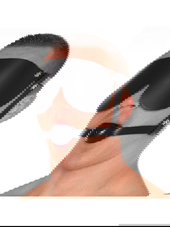 Rimba - Mondknevel met rubber bal en oogmasker