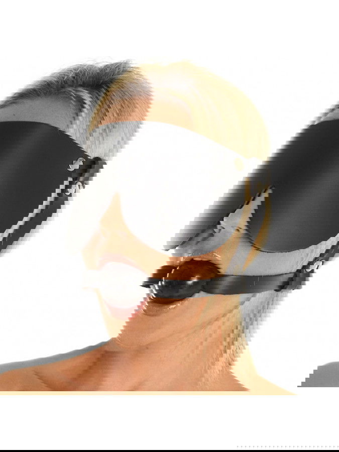 Rimba - Mondknevel met rubber bal en oogmasker