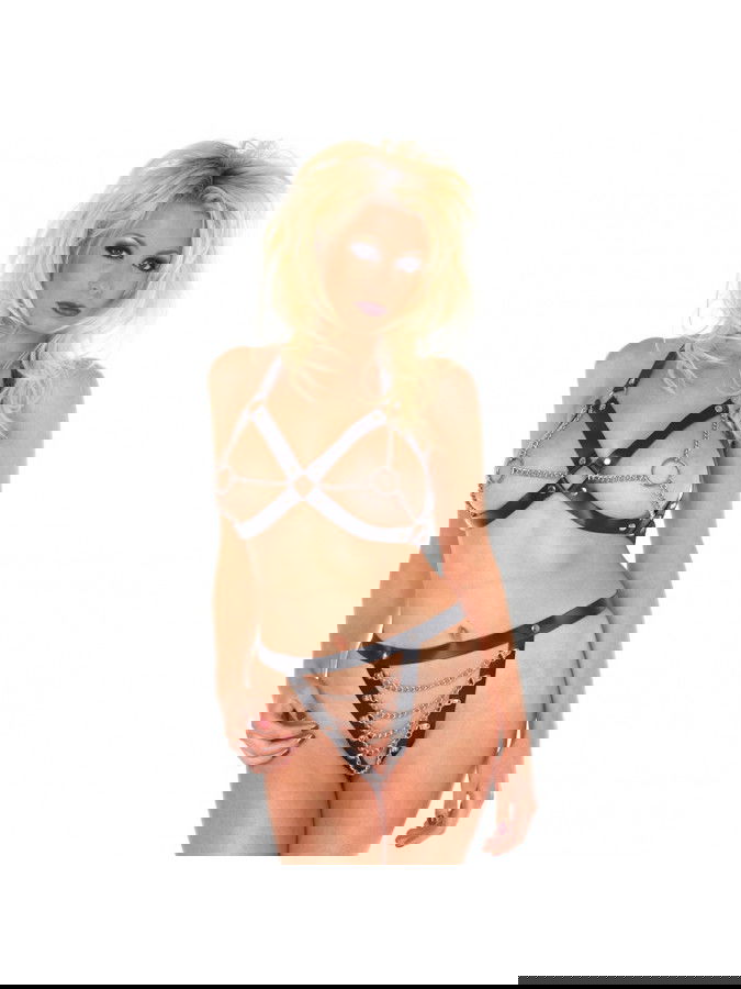 Rimba - Open bikini versierd met Kettingen