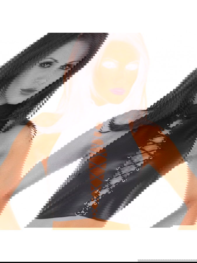 Rimba - Top met vetersluiting