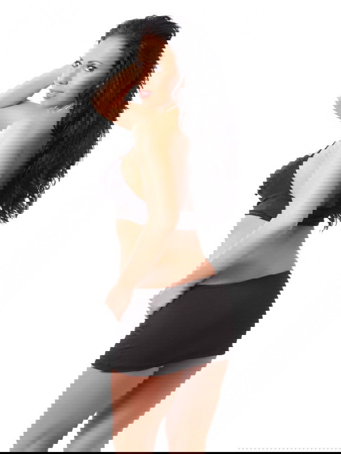 Amorable by Rimba - Mini Rok met Top - One Size - Zwart