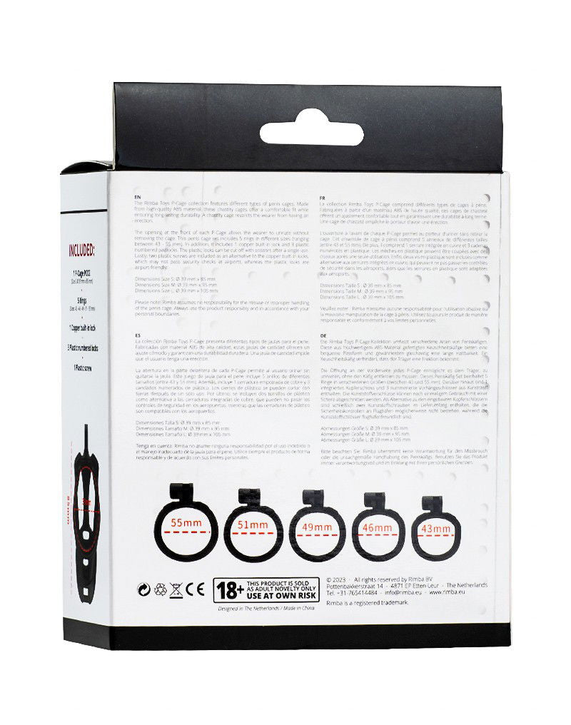 Rimba P-Cage - P-Cage PC02 - Peniskooi Maat S
