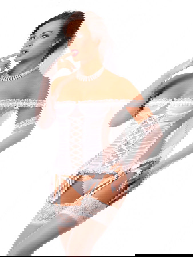 Amorable by Rimba - Bruidscorset (7 delig) - Wit