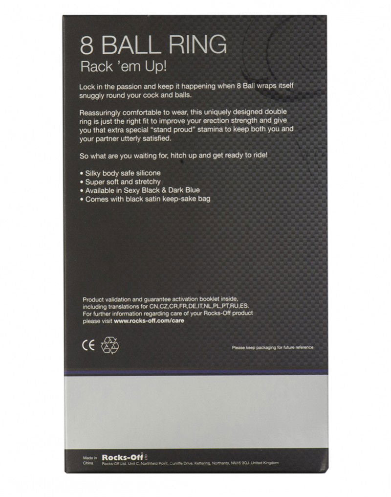 Rocks-Off 8 Ball Ring