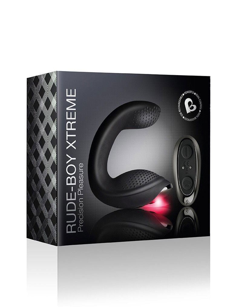 Rocks-Off - Rude-Boy Xtreme - Prostaat Massager met Afstandsbediening - Zwart