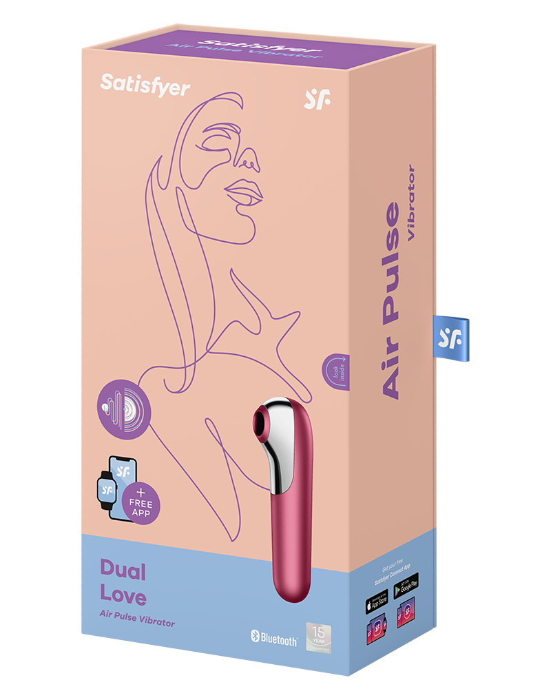 Satisfyer Dual Love Red / incl. Bluetooth and App