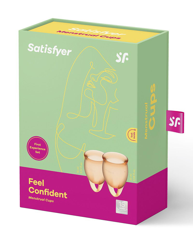 Satisfyer Feel Confident Menstrual Cup (Orange)