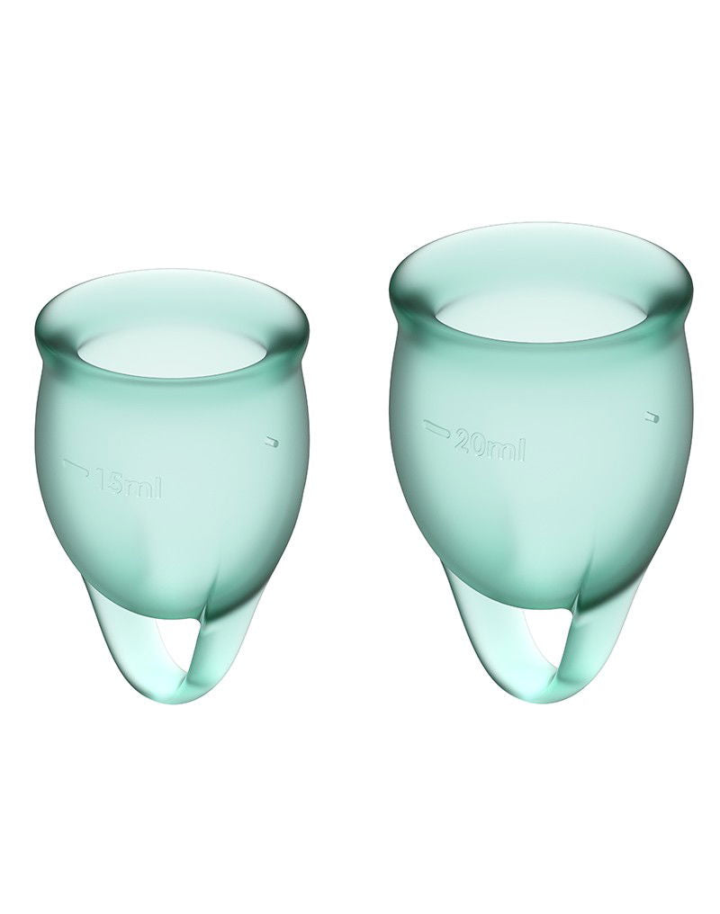 Satisfyer Feel Confident Menstrual Cup (Dark Green)