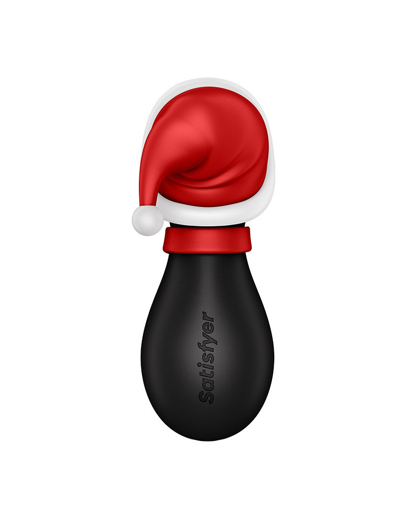 Satisfyer - Pinguïn Holiday Edition - Luchtdruk Stimulator - Zwart, Rood & Wit