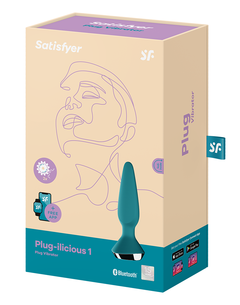 Satisfyer - Plug-ilicious 1 - Vibrerende Anale Plug - Blauw