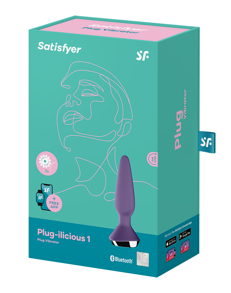 Satisfyer - Plug-ilicious 1 - Vibrerende Anale Plug - Paars