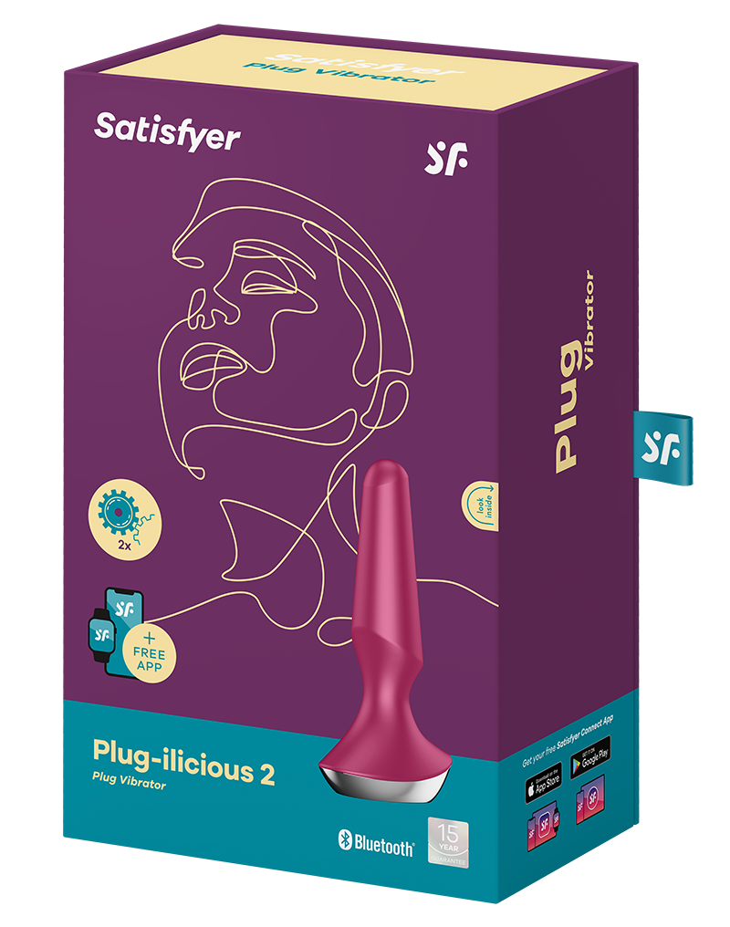 Satisfyer - Plug-ilicious 2 - Vibrerende Anale Plug - Rood