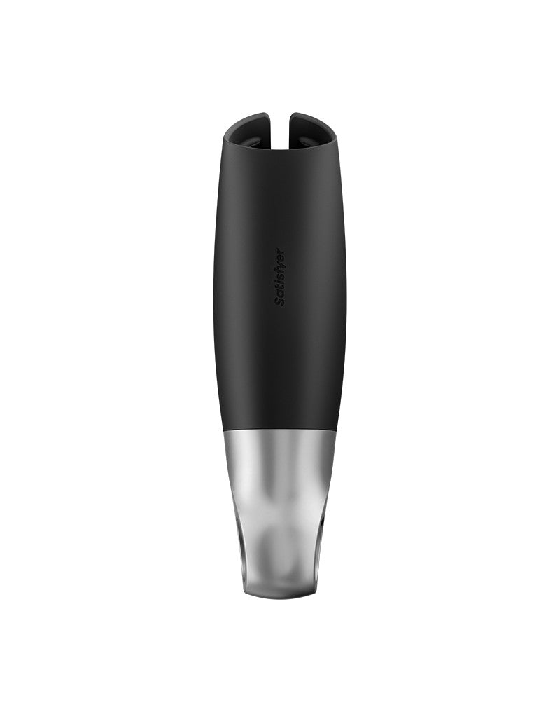 Satisfyer - Power Masturbator (met App Control) - Masturbator - Zwart & Zilver