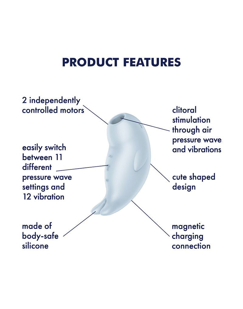 Satisfyer - Seal You Soon - Luchtdruk Vibrator - Blauw