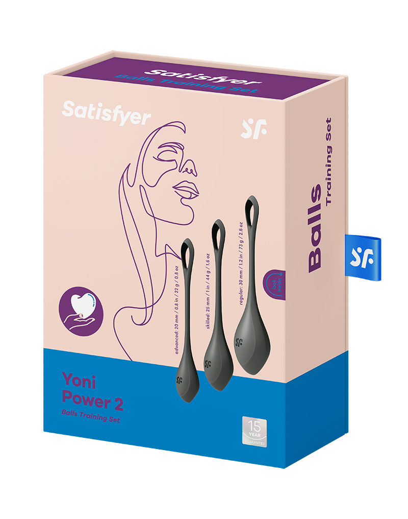 Satisfyer - Yoni Power 2 - Kegel Balletjes Set - Zwart