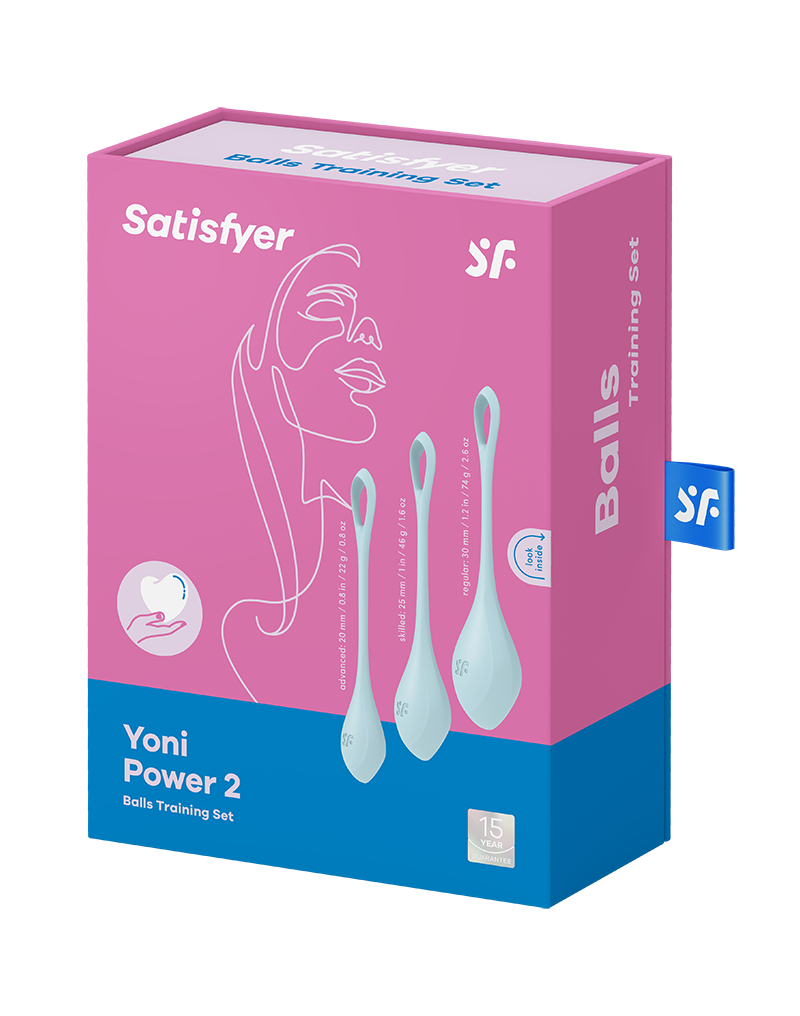 Satisfyer - Yoni Power 2 - Kegel Balletjes Set - Blauw