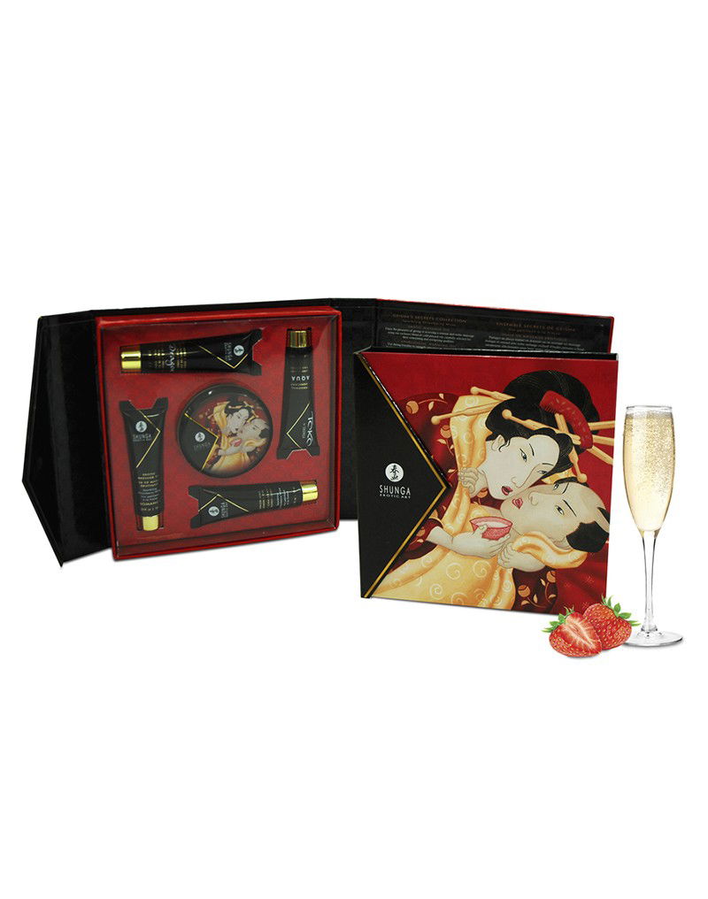 Shunga - Geisha Secret Kit Sparkling Wine Strawberry