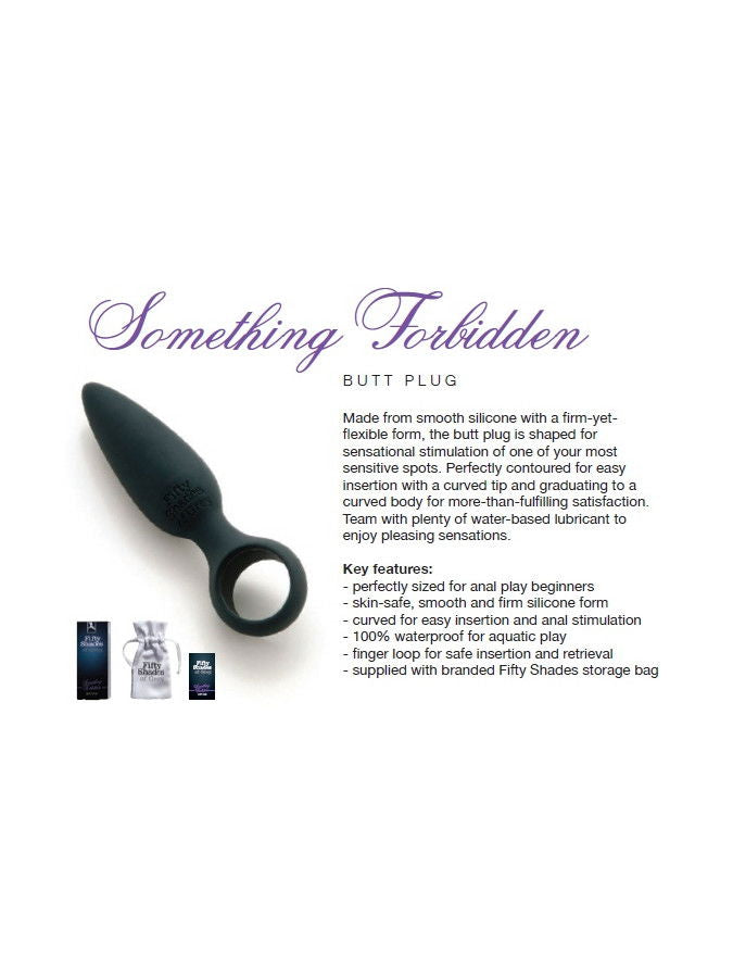 Something Forbidden - FSoG Butt Plug