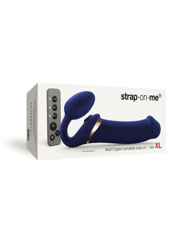 Strap-On-Me - Multi Orgasm - Strap-On Vibrator met Lik Stimulator Maat