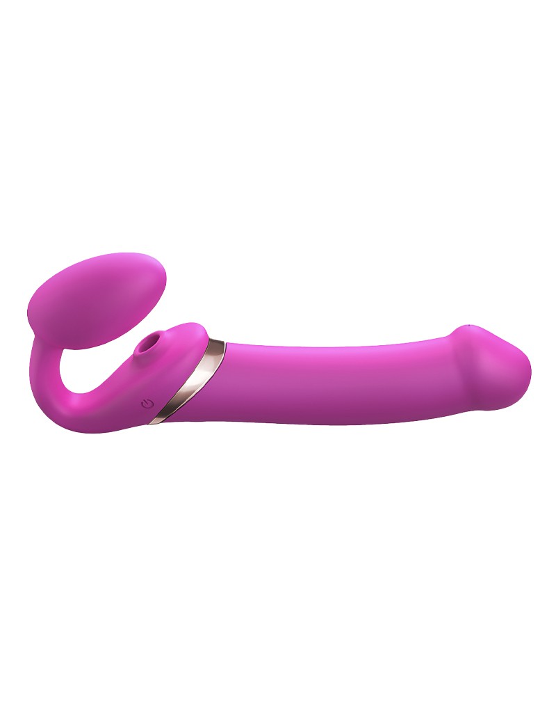 Strap-On-Me - Multi Orgasm - Strap-On Vibrator met Lik Stimulator Maat