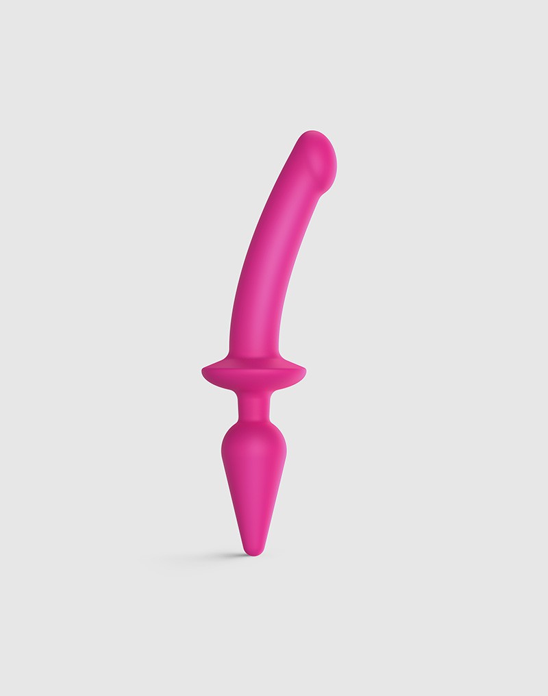 Strap-On-Me - Semi-Realistische Switch Plug-In - 2-in-1 Dildo & Butt Plug Maat L