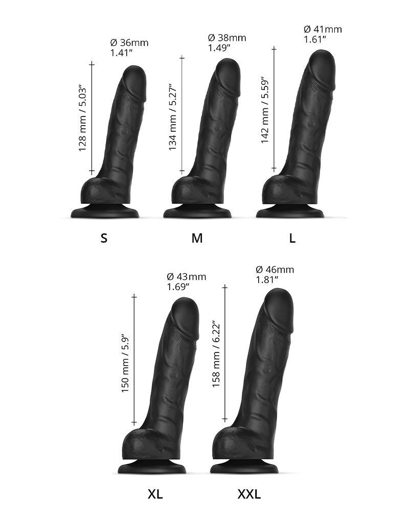 Strap-On-Me - Sliding Skin Realistische Dildo Maat M