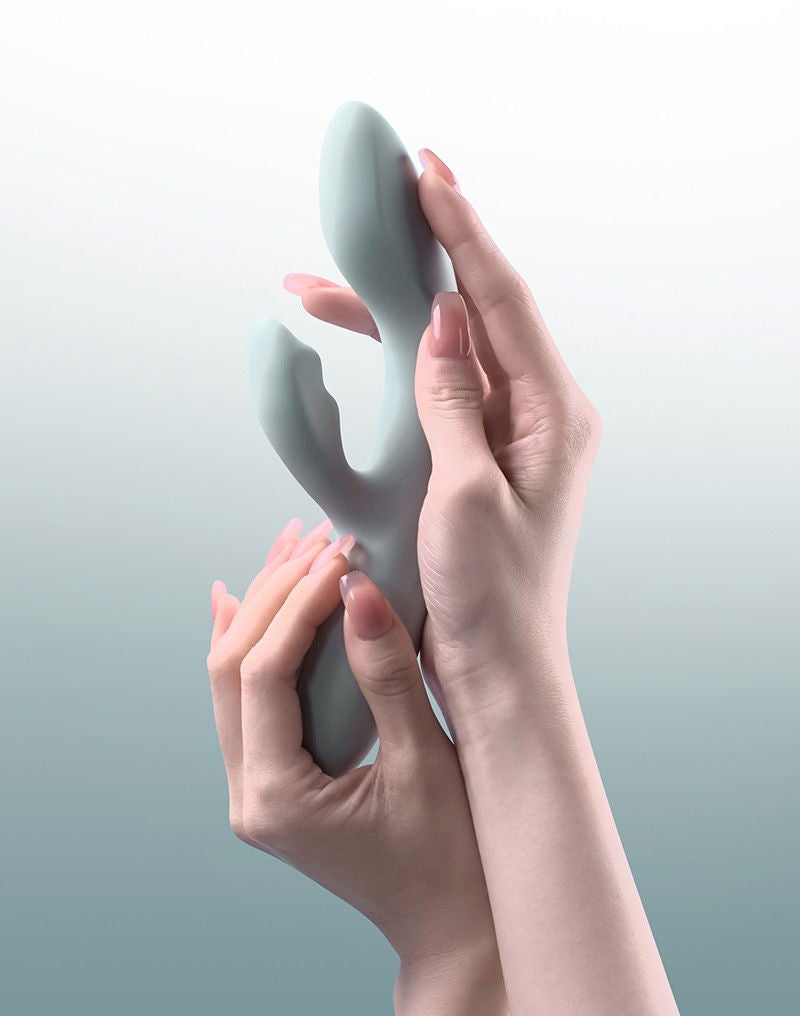 SVAKOM - Chika - verwarmende Rabbit Vibrator App controlled - Grijs