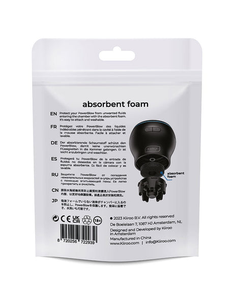 KIIROO - Powerblow Absorbent Foam 5 Pack - Zwart