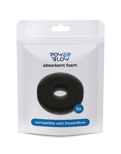KIIROO - Powerblow Absorbent Foam 5 Pack - Zwart
