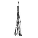 Rimba Bondage Play - Zweep met 19 Strengen (80 cm) - Zwart