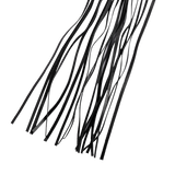 Rimba Bondage Play - Zweep met 19 Strengen (80 cm) - Zwart