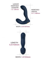 SVAKOM - Iker Neo - Interactieve Pulserende Prostaat Vibrator, Appbediening - Marineblauw