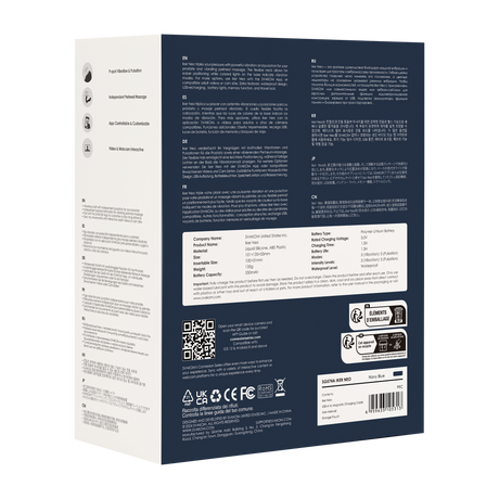 SVAKOM - Iker Neo - Interactieve Pulserende Prostaat Vibrator, Appbediening - Marineblauw