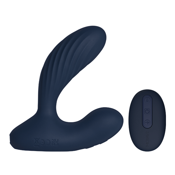 SVAKOM - Iker Neo - Interactieve Pulserende Prostaat Vibrator, Appbediening - Marineblauw