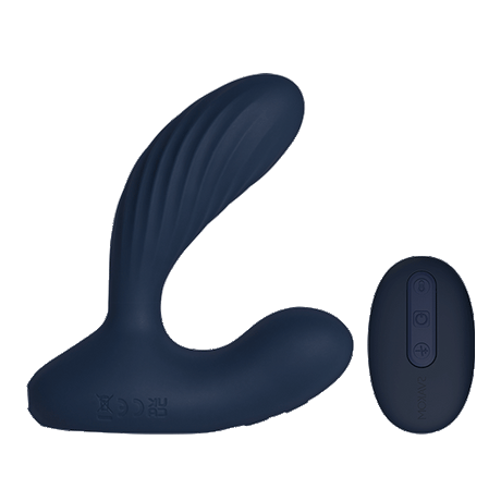 SVAKOM - Iker Neo - Interactieve Pulserende Prostaat Vibrator, Appbediening - Marineblauw