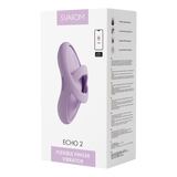 SVAKOM - Echo 2 - Flexibele Vinger Vibrator, App Besturing - Roze Lila