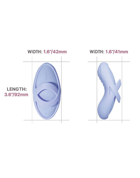 SVAKOM - Echo 2 - Flexibele Vinger Vibrator,  App Besturing - Sky Blue