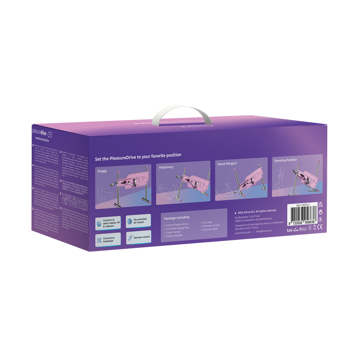 KIIROO - PleasureDrive - Interactieve Webcammachine - Roze