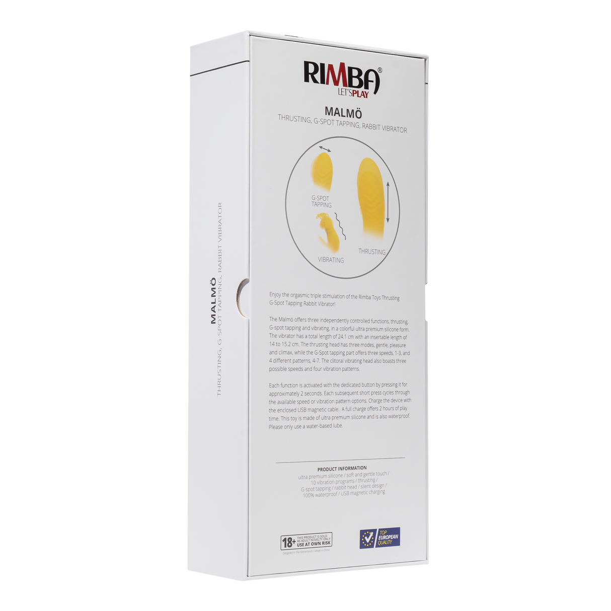 Rimba Toys - Malmö Vibrator - Geel