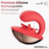 IY - Rondy - Clirotal Vibrator & Lik Tong met App - Rood