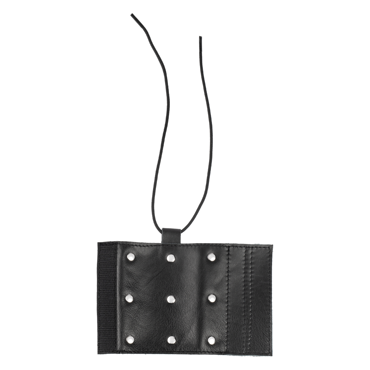 Rimba Bondage Play - Lederen Peniskoker met spijkers - Zwart