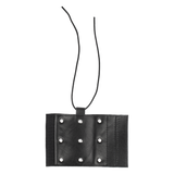 Rimba Bondage Play - Lederen Peniskoker met spijkers - Zwart