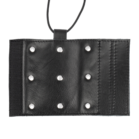 Rimba Bondage Play - Lederen Peniskoker met spijkers - Zwart