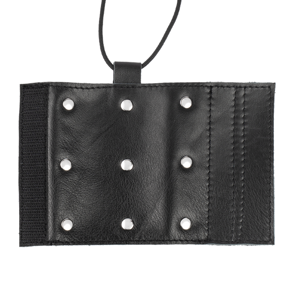 Rimba Bondage Play - Lederen Peniskoker met spijkers - Zwart