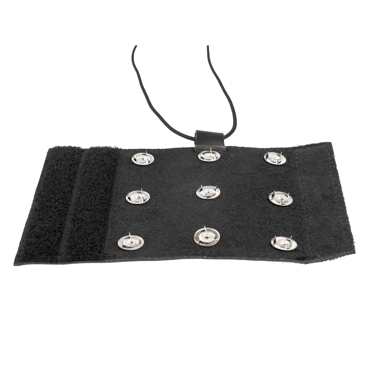 Rimba Bondage Play - Lederen Peniskoker met spijkers - Zwart