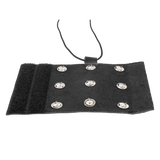 Rimba Bondage Play - Lederen Peniskoker met spijkers - Zwart