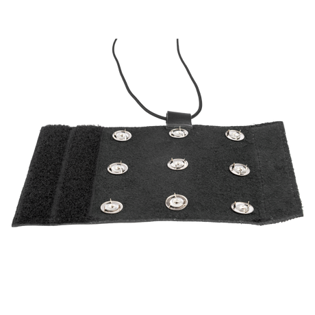 Rimba Bondage Play - Lederen Peniskoker met spijkers - Zwart