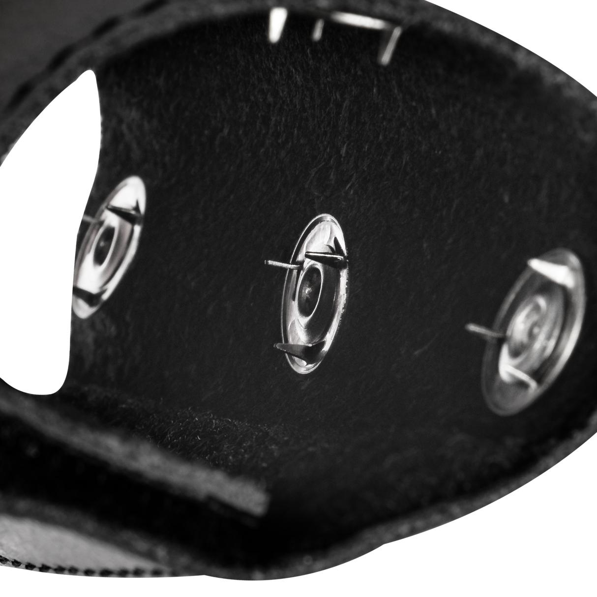 Rimba Bondage Play - Lederen Peniskoker met spijkers - Zwart